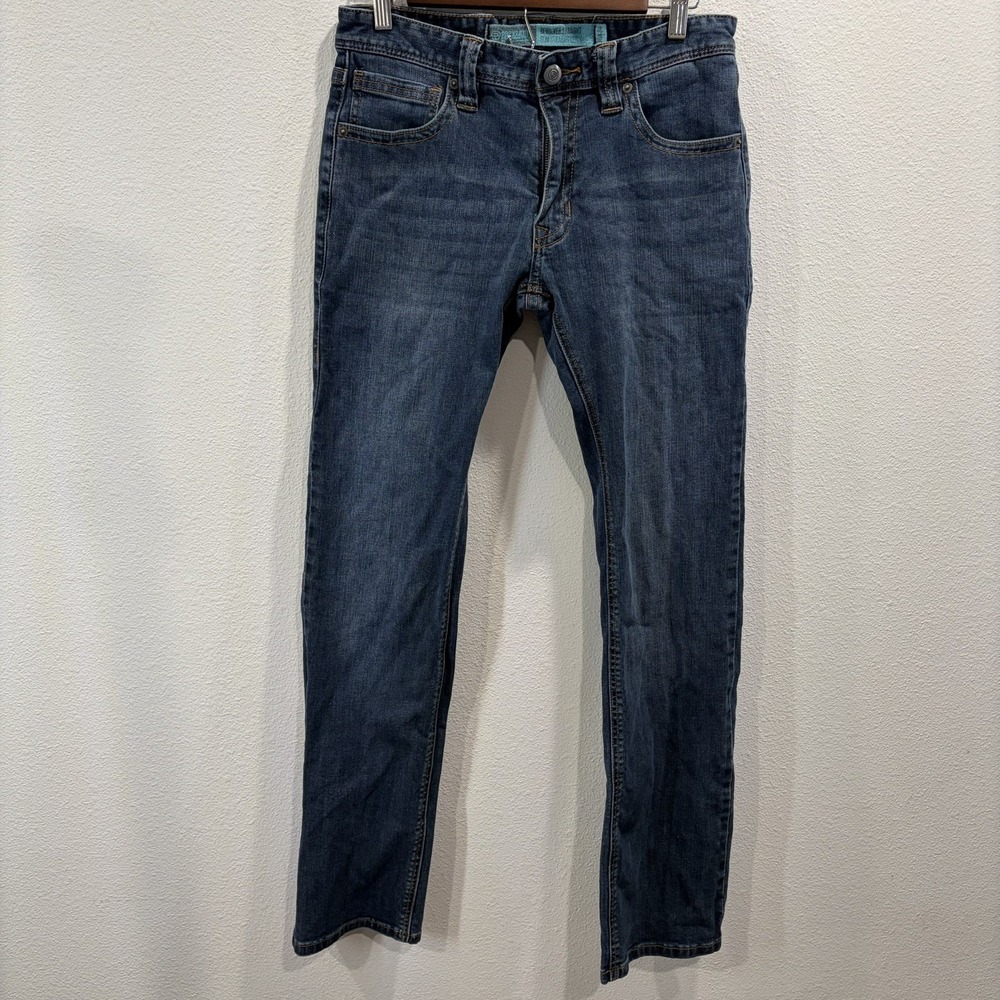 Rock & Roll Denim Men's Sz 30x34 Blue Denim Jeans Slim Fit Straight Leg 5-Pocket